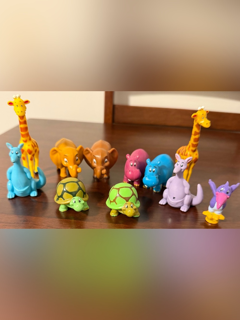 2001 Doley Noah's Ark Figures Animals  Hippos Giraffes Kangaroos Birds Elephants